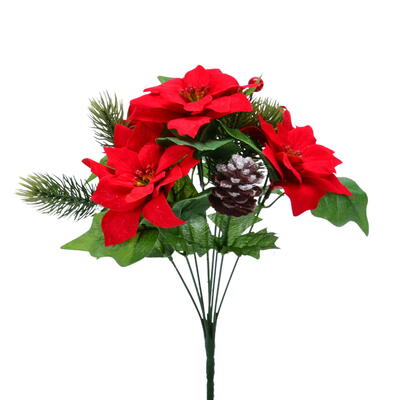 Weihnachtsstern-Bouquet, Weihachtsstern-Strau, Weihnachtsdeko, Poinsettia-Strau, Poinsettia