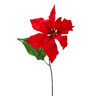 Weihnachtsstern-Zweig, Weihnachtsdeko, knstliche Blume, knstlicher Weihnachtsstern, Poinsettia