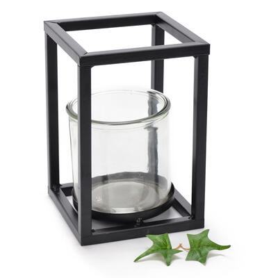 günstig im mit Metallständer bestellen Kerzenglas Windlicht Glas, online