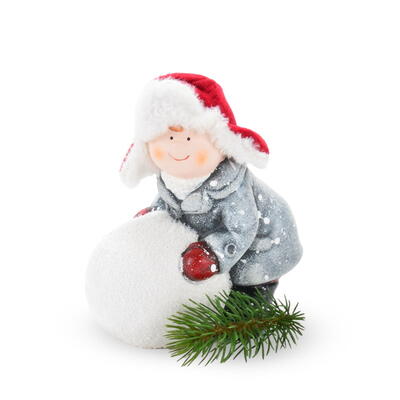 Winterkind, Winterkinder, Figur, Winterfigur, Keramikfigur. Keramik-Figur, Winterdeko
