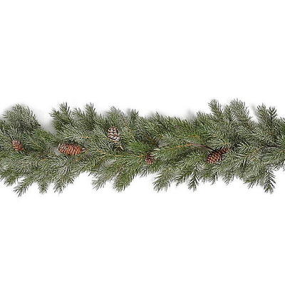 Winterliche Deko-Tannengirlande bereift,  Girlande, Weihnachtsdeko, Dekogirlande