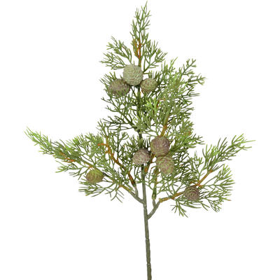 Zypressen-Zweig mit Zapfen, Kunstpflanze
