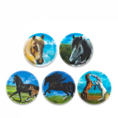 ergobag Klettie-Set, 5-teilig, Pferde