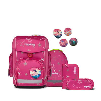 ergobag Schulranzen Cubo, 5-teilig, SternzauBr