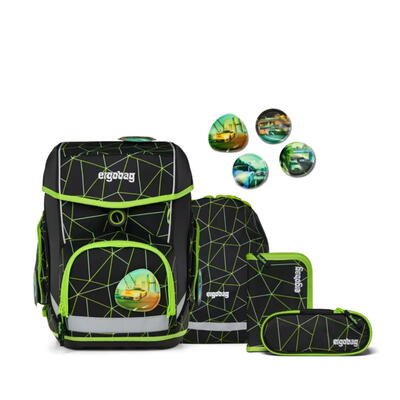 ergobag Schulranzen Cubo, 5-teiliges Set, CyBr Race