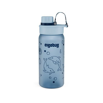 ergobag-Trinkflasche Tritan, Delfin blau